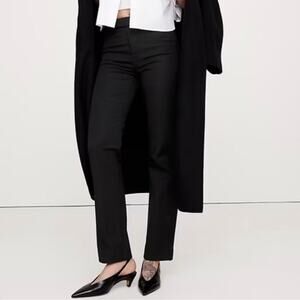 Banana Republic Mid Rise Straight Sloan Pant Black 14 754557